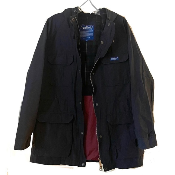 Penfield 60/40 Hooded Parka Utility Jacket in Navy Blue Size Large - Picture 12 of 12